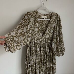 Daughters of India Kyra Maxi in Olive